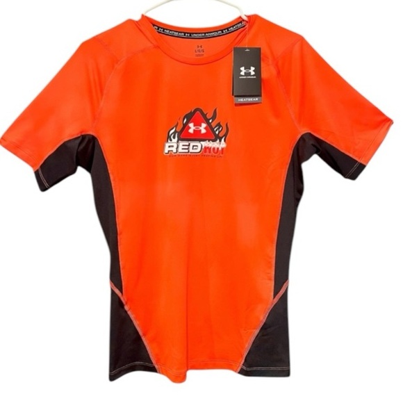 NWT Under Armour Red and Black Athletic Shirt - Picture 2 of 6